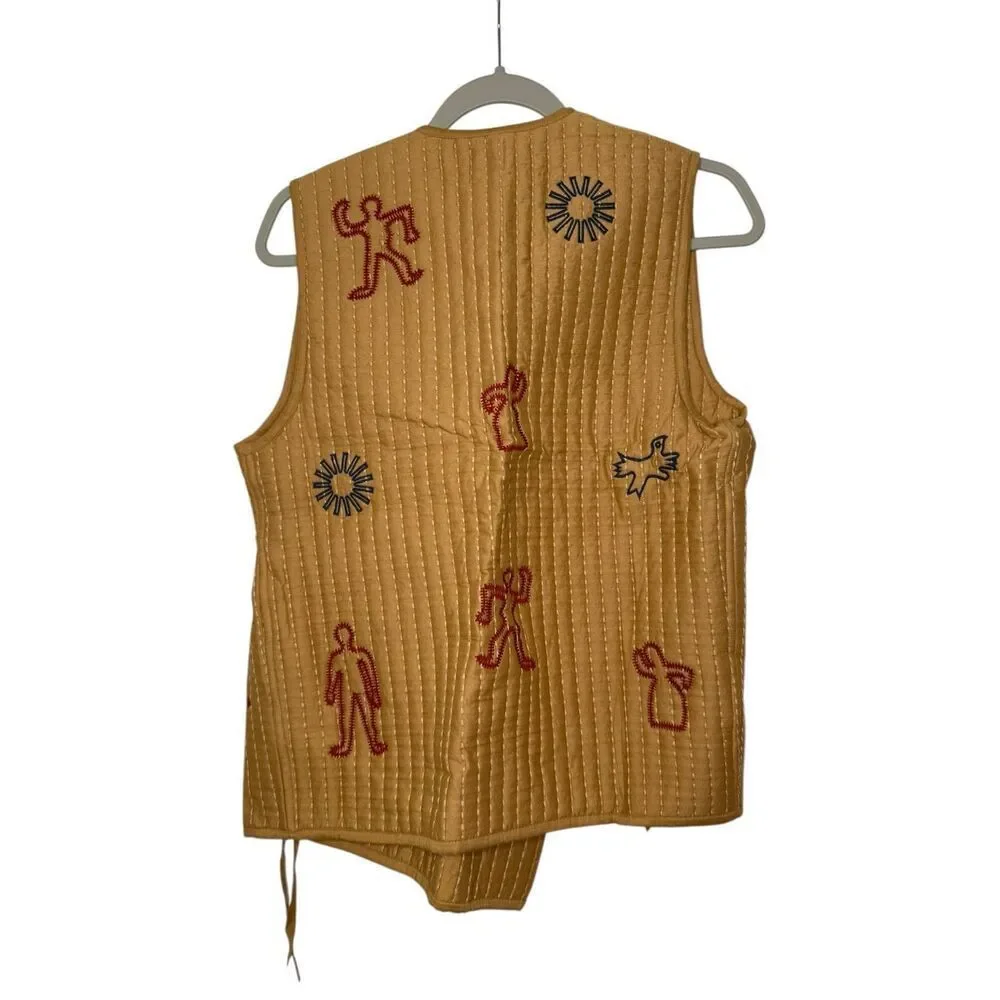 Zara Bloggers Favorite Embroidered Quilted Vest Size‎ Small